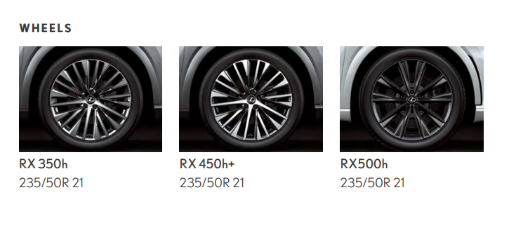 2023 렉서스 RX 하이브리드 타이어휠